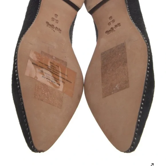 Coach Black Ponyhair Women's Flats - Picture 5 of 5
